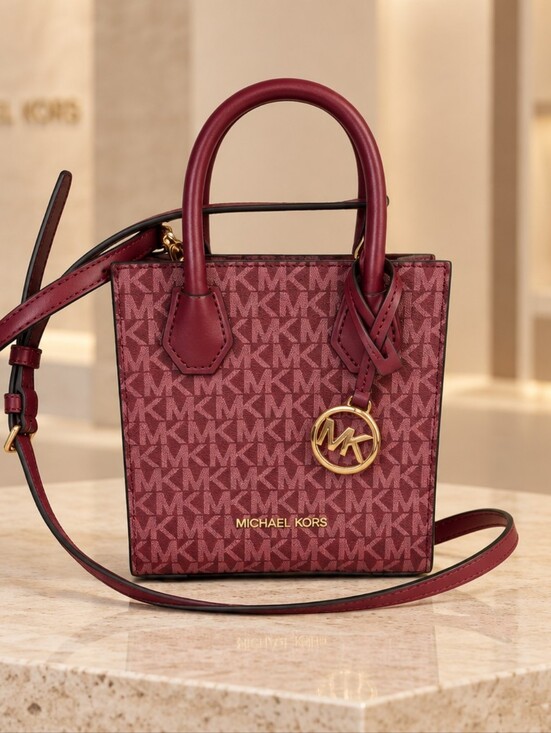 Michael Kors Handbags - Michael Kors Logo Mini Tote Crossbody Like New Condition